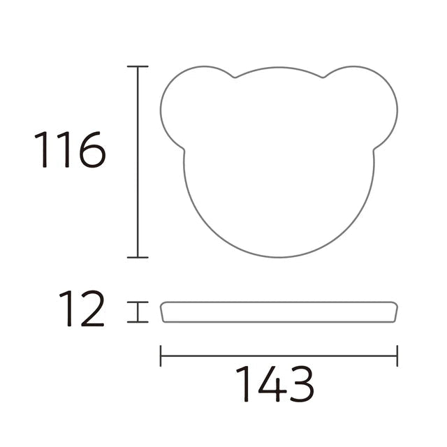 Shhhbo  Kids Dish Bear Bowl Cover -
